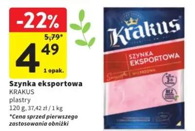 Szynka eksportowa plastry