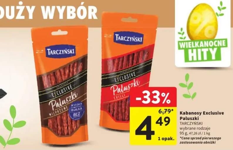 Kabanosy Exclusive Paluszki wybrane rodzaje