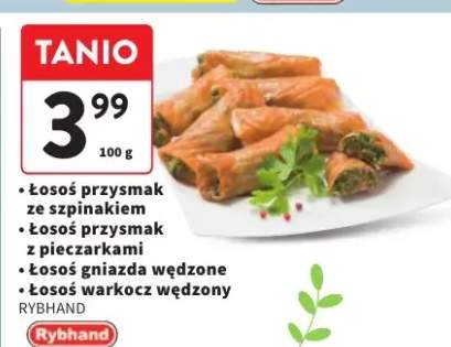 Łosoś przysmak ze szpinakiem