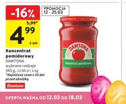 Koncentrat pomidorowy wybrane rodzaje