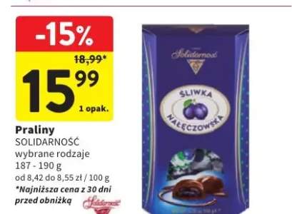 Praliny wybrane rodzaje