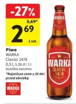 Piwo Classic 1478 butelka zwrotna