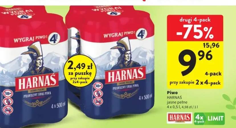 Piwo jasne pełne 4-pack