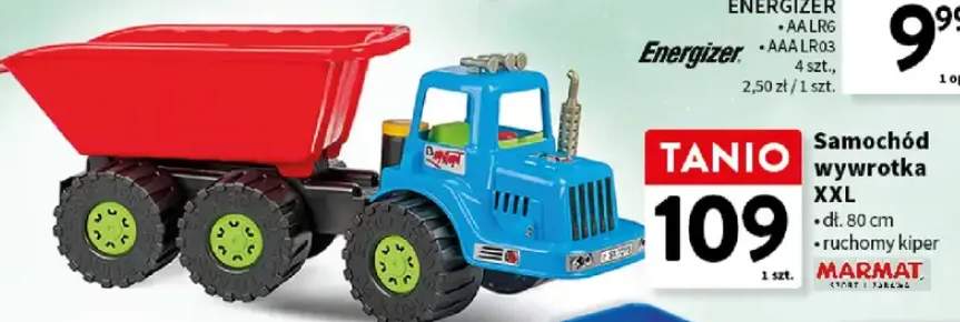 Samochód wywrotka XXL dł. 80 cm, ruchomy kiper