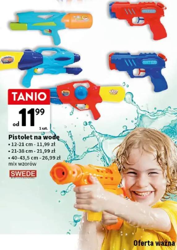 Pistolet na wodę 12-21 cm, 21-38 cm, 40-43,5 cm mix wzorów