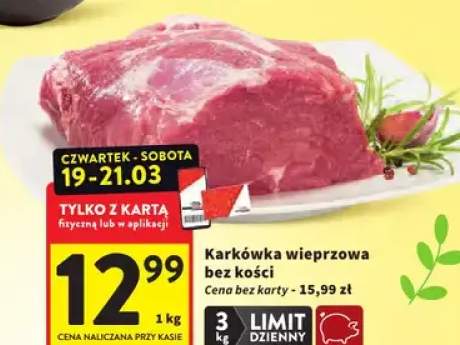 Karkówka wieprzowa bez kości