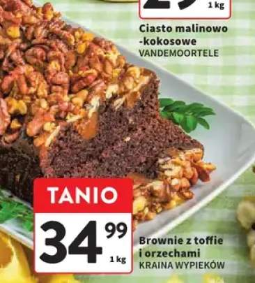 Brownie z toffie i orzechami
