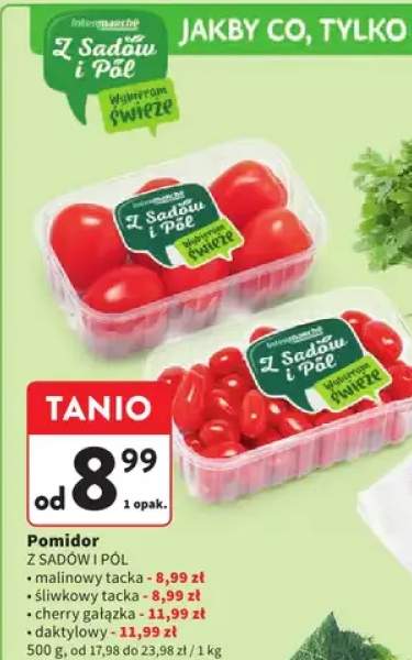 Pomidor śliwkowy tacka Z SADÓW I PÓL