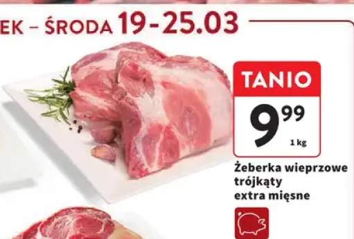 Żeberka wieprzowe trójkąty extra mięsne
