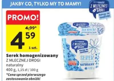 Serek homogenizowany naturalny