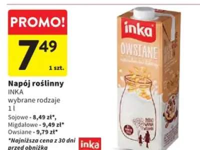 Napój roślinny wybrane rodzaje