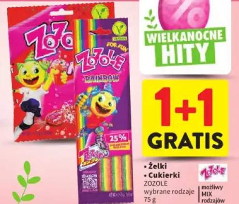 Żelki wybrane rodzaje