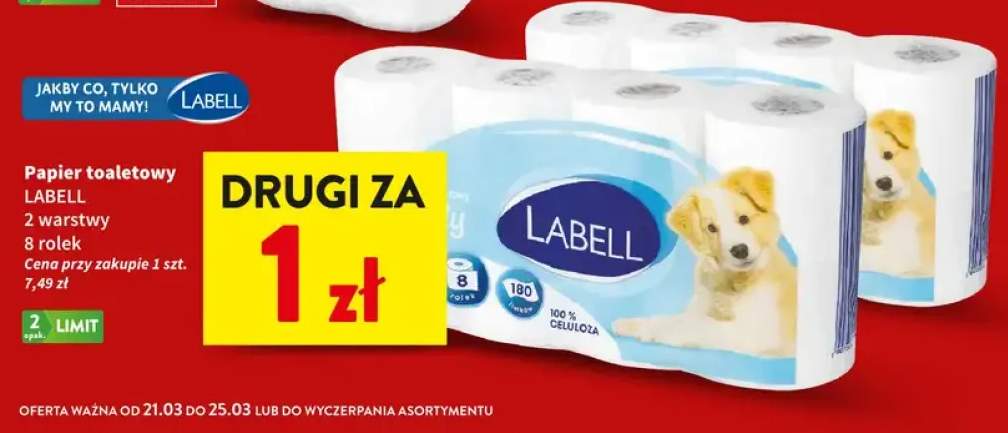 Papier toaletowy 2 warstwy 8 rolek