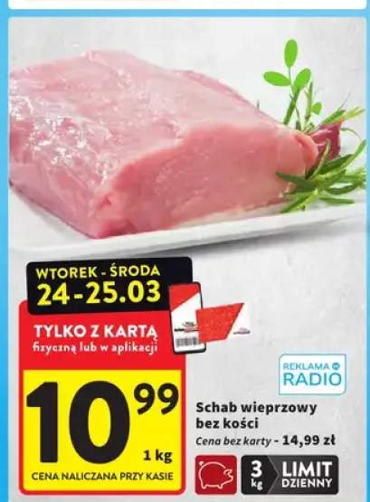 Schab wieprzowy bez kości