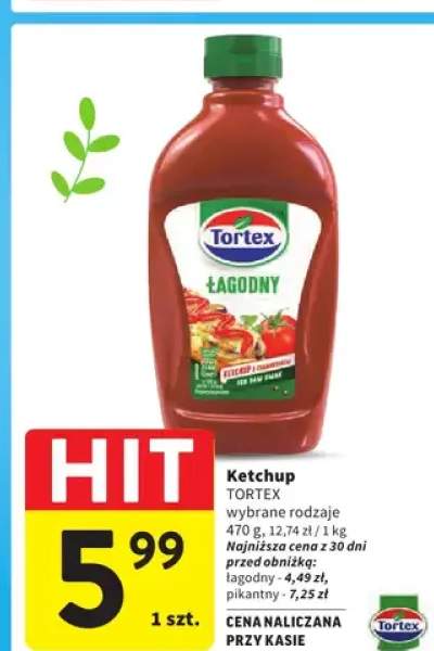 Ketchup wybrane rodzaje 