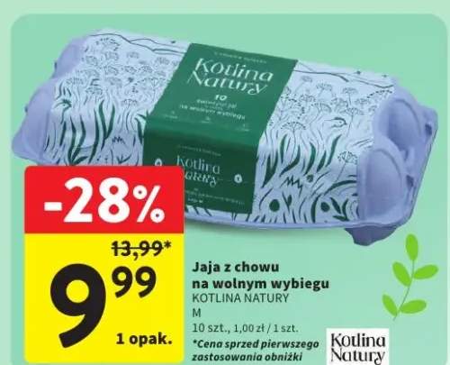 Jaja z chowu na wolnym wybiegu 10 szt., 1,00 zł / 1 szt.