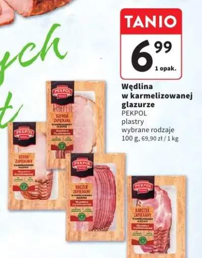 Wędlina w karmelizowanej glazurze - plastry wybrane rodzaje