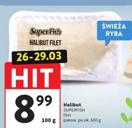 Halibut filet pakow. po ok. 600 g