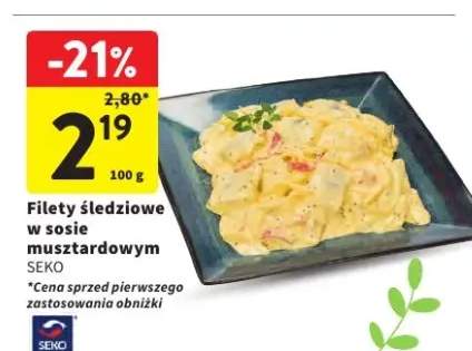 Filety śledziowe w sosie musztardowym