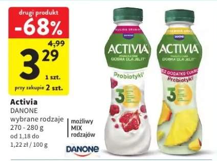 Activia jogurt pitny probiotyki wybrane rodzaje