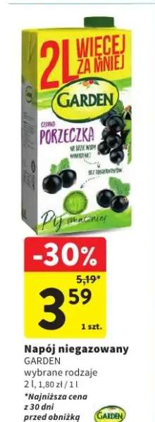 Napój niegazowany czarna porzeczka