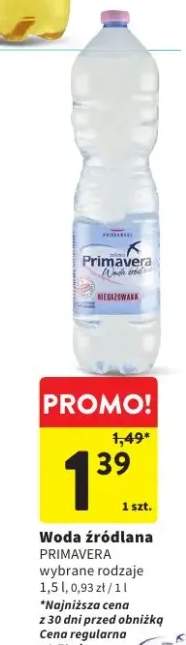 Woda źródlana niegazowana