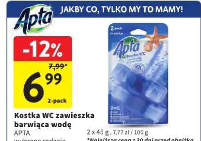 Kostka WC zawieszka barwiąca wodę wybrane rodzaje