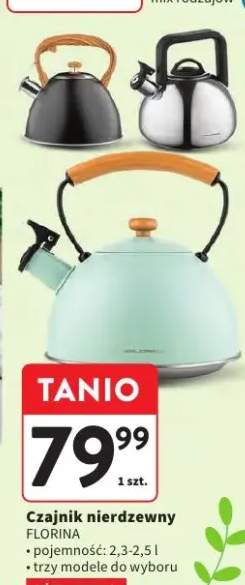 Czajnik nierdzewny pojemność: 2,3-2,5l trzy modele do wyboru