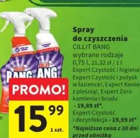 Spray do czyszczenia wybrane rodzaje Expert Czystość Original, Expert Czystość i polysk i Nadzieja, Expert Koniec z pleśnią, Expert Zero kamienia i brudu