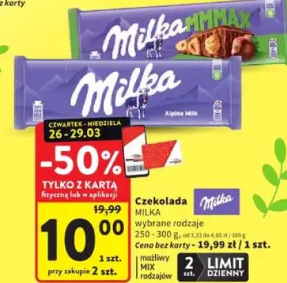 Czekolada Milka wybrane rodzaje MIX