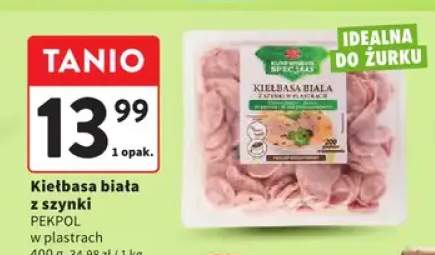 Kiełbasa biała z szynki w plastrach