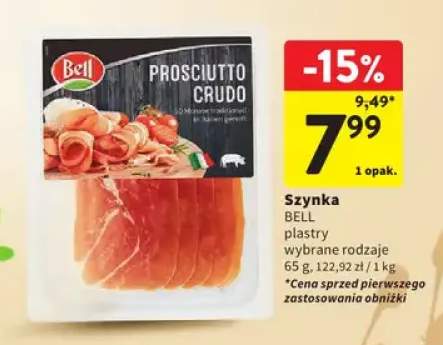Szynka prosciutto crudo plastry wybrane rodzaje