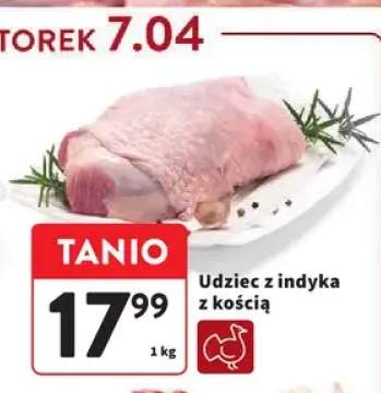 Udziec z indyka z kością