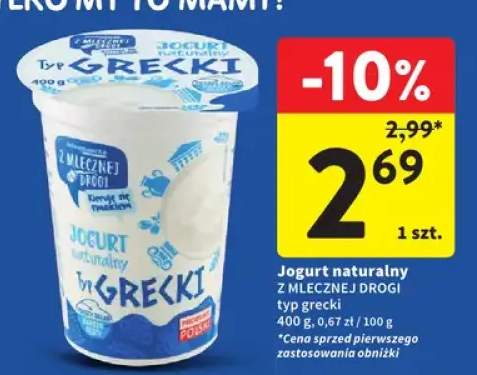Jogurt naturalny typ grecki