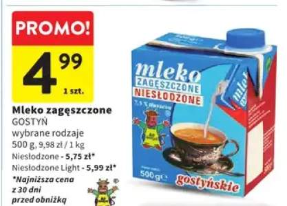 Mleko zagęszczone wybrane rodzaje