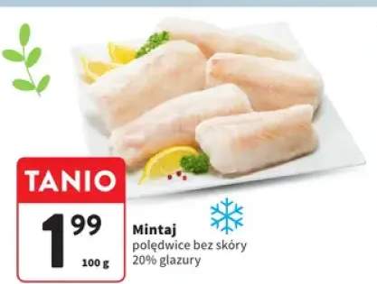Mintaj poledwice bez skóry 20% glazury