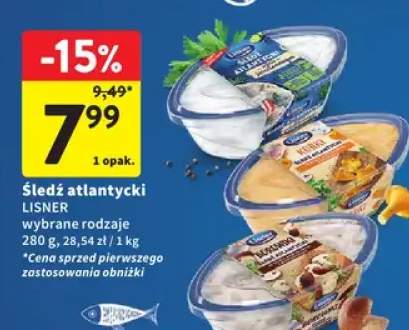 Śledź atlantycki Lisner wybrane rodzaje