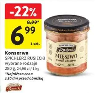 Konserwa mięsna wybrane rodzaje