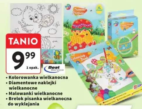 Kolorowanka wielkanocna, Diamentowe naklejki wielkanocne, Malowanki wielkanocne, Breloк pisanka wielkanocna do wyklejania