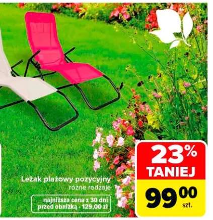 leżak plażowy