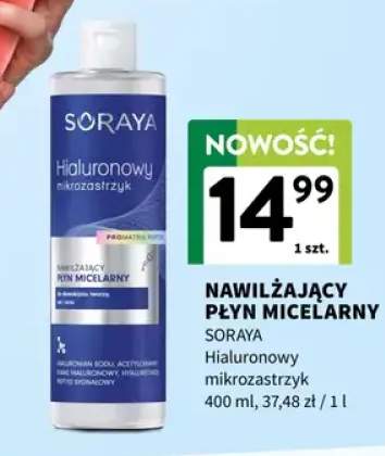 Nawilżający płyn micelarny Hialuronowy mikrozastrzyk