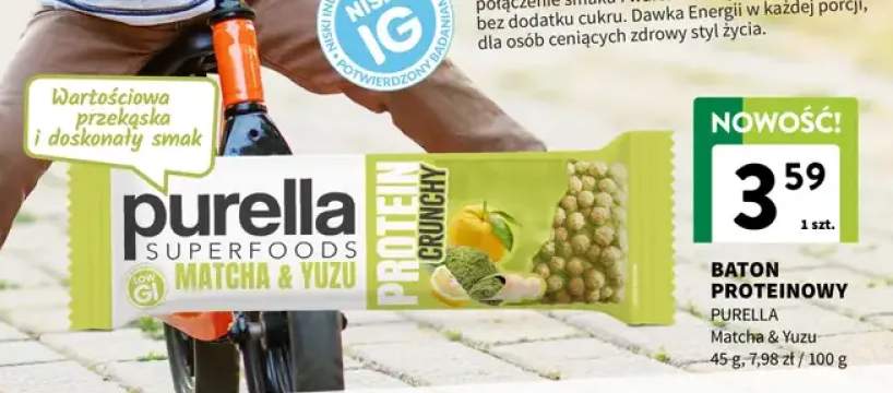 Baton proteinowy Matcha & Yuzu