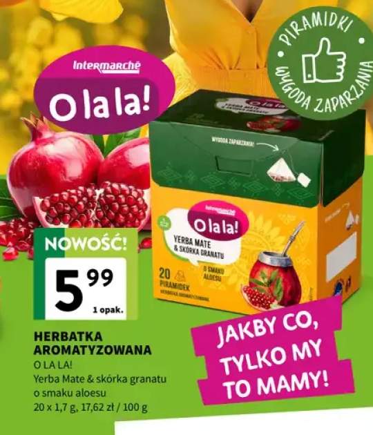 Herbatka aromatyzowana Yerba Mate & skórka granatu o smaku aloesu