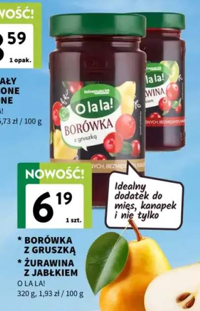 Borówka z gruszką