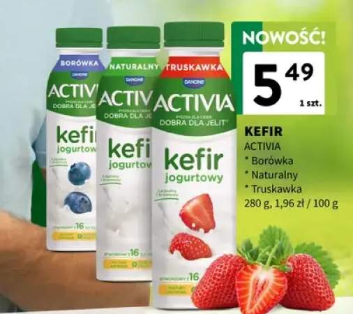 Kefir jogurtowy borówka