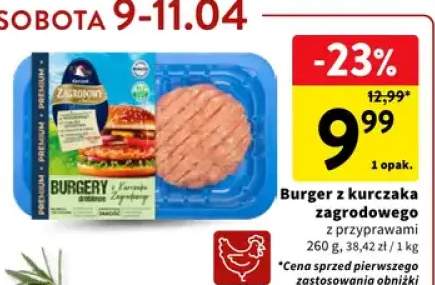 Burger z kurczaka zagrodowego z przyprawami
