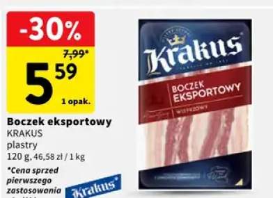 Boczek eksportowy plastry