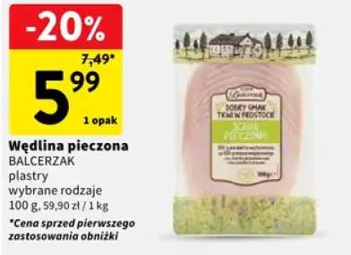 Wędlina pieczona plastry wybrane rodzaje
