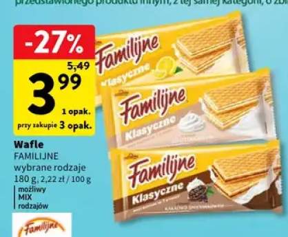 Wafle wybrane rodzaje