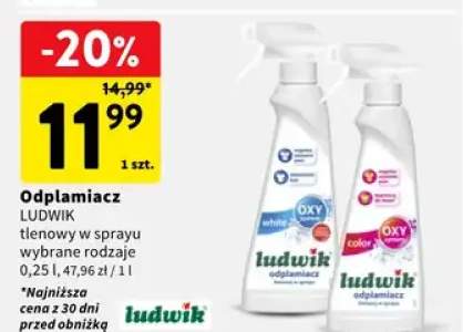 Odplamiacz tlenowy w sprayu